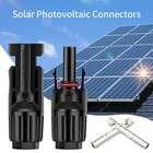 20pairs Solar Cable Connectors 4mm-6mm 30amp Waterproof Solar Panel Wire Joiners