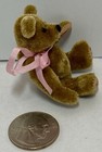 Sweet Vintage Miniature Velveteen Honey  Color Jointed Teddy Bear 2 1 2    Tall