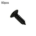 50pcs New Black Electric Guitar Bass Pickguard Screws For Fender Strat tele