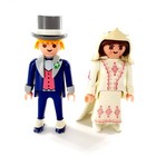 Vintage Playmobil 5509 Victorian Bride   Groom Wedding Figures Complete