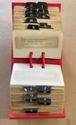 Vtg 1960s Mcm Mid-century Red Plastic Genuine Rolodex Complete Cards   Contacts