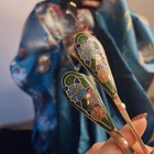 Cloisonne Enamel Hanfu Hairpin Vintage Hair Stick Hair Accessories Pair