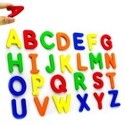 Abc Magnetic Upper Case Letters  Fun Fridge Stickers  Educational Decor