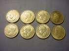 Australia 6 Pence 1942-d George Vi Au-bu Set Of 8  91243