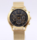 Michael Kors Mk9057 Slim Runway Black Dial Gold-tone Men s Watch 44mm