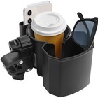 Universal Stroller Cup Holder   Phone Holder  360   Rotatable Clip  Large Storage