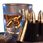 Whiskey Stones Bullets For Rocks Metal Gifts For Men Set Of 6 Silver Color