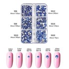1 Box Of 2000pcs Flatback Glass Rhinestones In 6 Sizes For Nail Art   Crafting