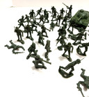 Lot Of 54 Vintage Arco Green Plastic 1980s Army Soldiers Jeep Tank Hong Kong