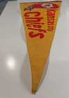 Vintage 1970s Kansas City Chiefs Full Size Felt Pennant Two Bar Helmet Nfl Kc