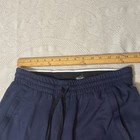 Mens Navy Blue Jogger Pants Drawstring Pockets Elastic Waist Tapered Leg