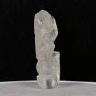 341 Ct  Natural Handmade Carved Quartz Statue Buddha Meditating Calming Presence