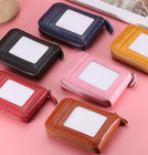 Mens Womens Small Genuine Leather Wallet Credit Card Holder Rfid With Id Window