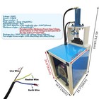 Hydraulic Arc Punching Machine Square   Round Tube Hole Punching Machine 220v
