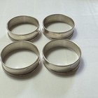 Vtg Set  4  Gorham Sterling Silver Napkin Rings  6290 No Monogram