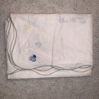 Vtg Stamped Tablecloth To Embroider 100  Belgian Linen 647a Scalloped 50 X 68