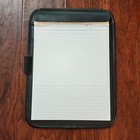 Levenger Black Leather Freeleaf Pad Backer Desk Notepad Notes 10    X 13 5   