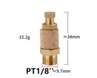 5pcs Brass Flow Control Silencer Npt 1 8   Pneumatic Exhaust Muffler Fitting
