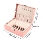 For Necklaces Rings Earrings Jewelry Box Organizer Storage Case Pink Women Gift