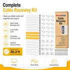 315 In Paintable Pvc Cable Raceway Kit With 32 Connectors  20 Pack