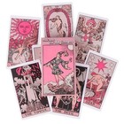Pink Rider Waite Tarot Cards Deck 78 Cards Beginner Friendly Divination