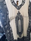 Kaftan Maxi Women Os Free Sz Mumu Dress African Dashiki Boho Retro Embellished