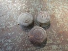 3 Vintage Hamilton Pedal Car Pull Wagon Dust Caps Wheel Center Hubcaps Greyhound