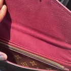 Louis Vuitton Monogram Envelope Wallet Brown Women   s Button Flap Zip Pocket