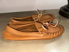 Vintage Cherokee Deerskin Leather Moccasins Women s Sz 6 Made In Canada Nos