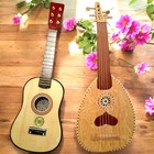 Set Of 2 Guitar   Lute Set - Traditional Musical Instruments Guitar And Lute