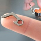 Mini Beer Bottle Opener Keychain Edc Pocket Tool Camping Hiking Accessory