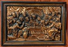 Copper 3d raised  the Last Supper  Framed Picture 