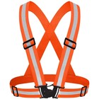 High Visibility Reflective Safety Vest With Adjustable Straps - For Night Work  