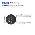 2 Pcs Ntc 10d-20 10 Ohm Mf72 Negative Temperature Coefficient Thermistor