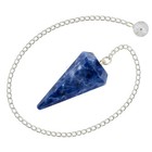 Amazing Gemstone Sodalite Crystal Pendulum For Divination - Certified Dowsing   