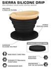 Coletti Sierra Camping Pour Over Coffee Dripper     Pack Of 1  Black