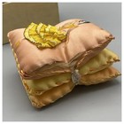 Vintage Handpainted Pillow Style Pincushion Girl Ruffled Dress As Is