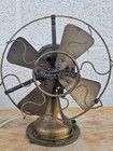 Antique Western Electric 8   all Brass  Desk Fan W-178707 Circa 1910
