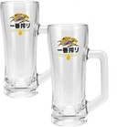 Kirin Beer Stein Glass Cup 380 Ml Drink Mug Cup 2 Pair Set Home Drinking Japan 