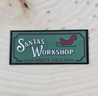 1 12 Or 1 6 Scale Santa s Workshop Dollhouse Miniature Sign Christmas Santa Joy