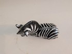 Vtg Mcm Made In Italy Terracotta Zebra Figurine Lying