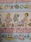 Vtg Oop Daisy Kingdom  paper Dolls Sampler   1375 Borders Of Dolls 1 Yd Cut