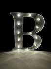 Led 13 5    Marquee Light Up Letter Industrial Vintage Style Lighted Letter B