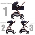 2 In 1 Baby Stroller  Newborn Infant Toddler Convertible Bassinet Pram