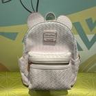 Disney Parks Mickey Pink Woven Loungefly Backpack