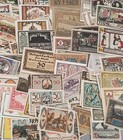 100 Pc Lot Notgeld Germany Colorful Emergency Money  Mostly Different Notes