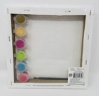 Tiny Crafts Kids Canvas And Painting Set Includes Canvas Brush Six Paint Pots