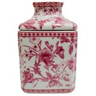 Pink Chinoiserie Ceramic Tissue Box Cover Chinoiserie Decor 8 