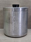 Vtg 1950 s Aluminum Kitchen Canister Set     Flour Sugar Coffee Tea Mcm Art Deco