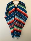 Mexican Serape Poncho In Beautiful Vibrant Colors  Read Description